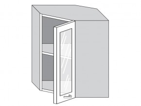 1.60.3у Шкаф настенный (h=720) угловой на 600мм со стекл. дверцей в Ноябрьске - noyabrsk.магазин96.com | фото