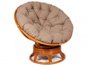 Кресло-качалка Papasan w 23/01 B с подушкой Cognac, экошерсть Коричневый в Ноябрьске - noyabrsk.магазин96.com | фото