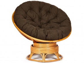 Кресло-качалка Papasan w 23/01 B с подушкой Honey, ткань Коричневый в Ноябрьске - noyabrsk.магазин96.com | фото