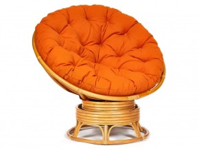 Кресло-качалка Papasan w 23/01 B с подушкой Honey, ткань Оранжевый в Ноябрьске - noyabrsk.магазин96.com | фото