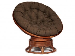 Кресло-качалка Papasan w 23/01 B с подушкой Pecan, ткань Коричневый в Ноябрьске - noyabrsk.магазин96.com | фото