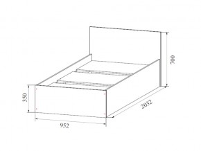 Кровать одинарная (Без матраца 0,9*2,0) в Ноябрьске - noyabrsk.магазин96.com | фото