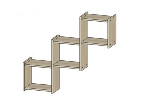 Полка Квадро ясень шимо светлый в Ноябрьске - noyabrsk.магазин96.com | фото