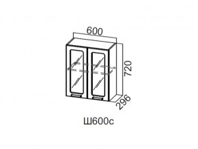 Ш600с/720 Шкаф навесной 600/720 (со стеклом) в Ноябрьске - noyabrsk.магазин96.com | фото