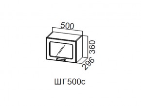 ШГ500с/360 Шкаф навесной 500/360 (горизонт. со стеклом) в Ноябрьске - noyabrsk.магазин96.com | фото