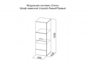 Шкаф навесной (глухой) Левый в Ноябрьске - noyabrsk.магазин96.com | фото