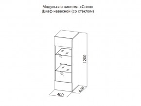 Шкаф навесной (со стеклом) в Ноябрьске - noyabrsk.магазин96.com | фото